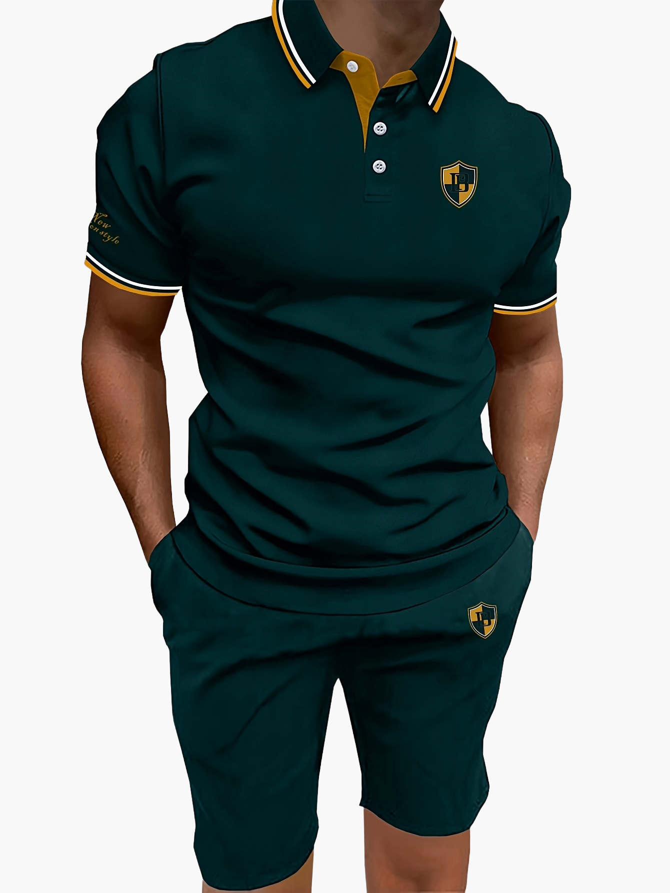 Herren Poloshirt und Shorts Set – Sportlich Eleganter Freizeitanzug für Alltag & Sommer