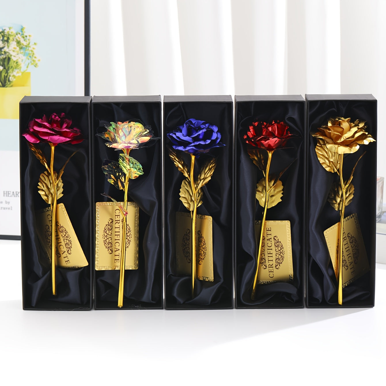 Edle Geschenkrose im Geschenkkarton – Dekorative Blume für Muttertag, Damen, Geschenkidee, Wohnaccessoire