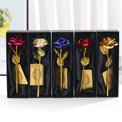 Edle Geschenkrose im Geschenkkarton – Dekorative Blume für Muttertag, Damen, Geschenkidee, Wohnaccessoire