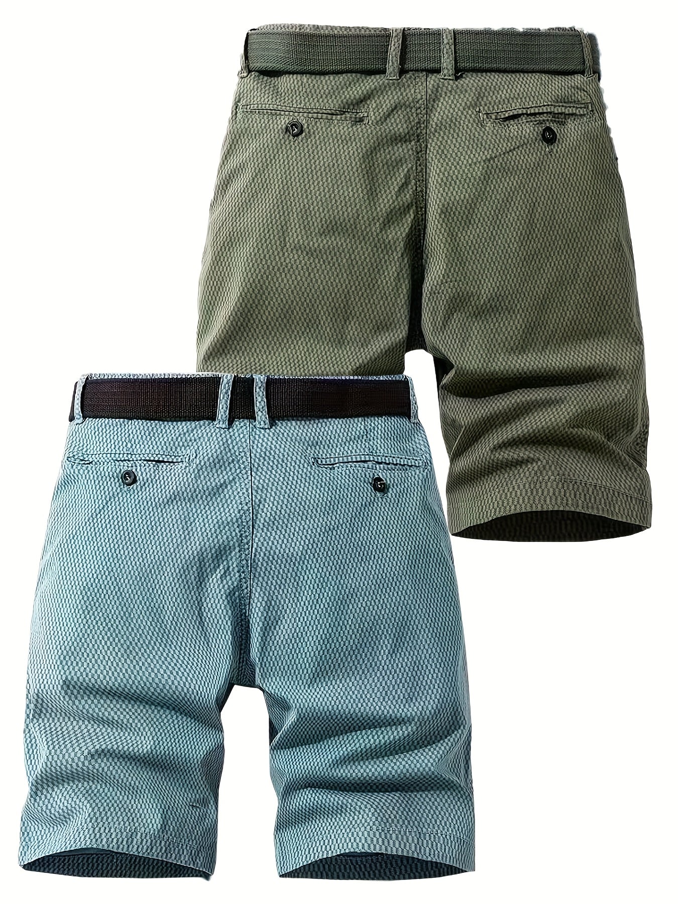 Herren Outdoor-Bermuda Shorts – Freizeit & Abenteuer, atmungsaktiv, mit Gürtel