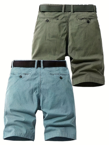 Herren Outdoor-Bermuda Shorts – Freizeit & Abenteuer, atmungsaktiv, mit Gürtel
