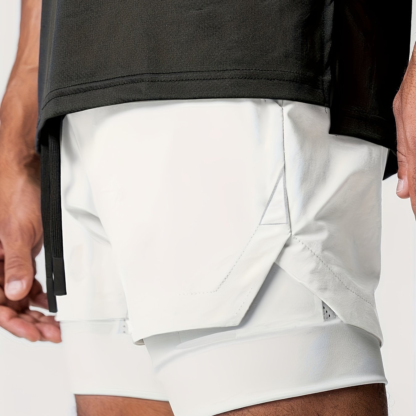 Herren Trainingsshorts mit 2-in-1-Design für Fitness und Sport