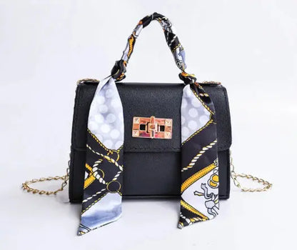 Damen Handtasche im eleganten Stil mit Schalgriff und goldener Kette – Perfekt für Alltag und besondere Anlässe