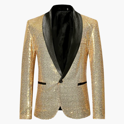 Herren Smoking Sakko mit Pailletten – Eleganter Blazer für festliche Anlässe und Abendveranstaltungen