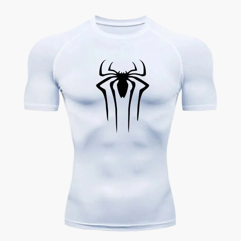 Herren Fitness Kompressionsshirt Spider Style – Trainingsshirt für Sport und Workout