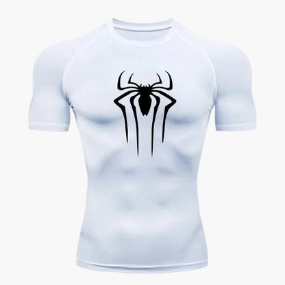 Herren Fitness Kompressionsshirt Spider Style – Trainingsshirt für Sport und Workout