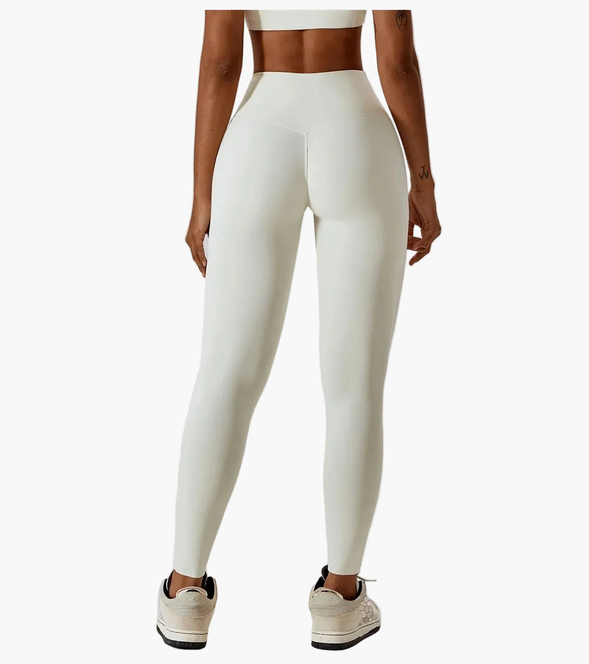 Damen High Waist Sportleggings und Top Set – Modernes Fitness Outfit für Training und Freizeit