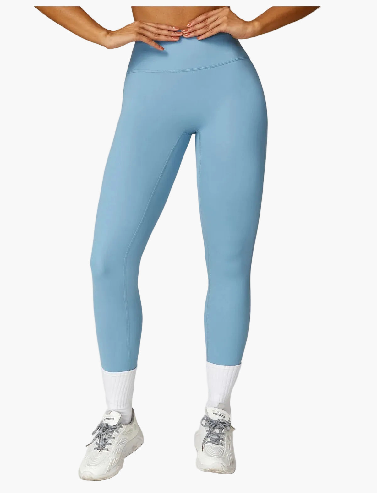 Damen High Waist Sportleggings und Top Set – Modernes Fitness Outfit für Training und Freizeit