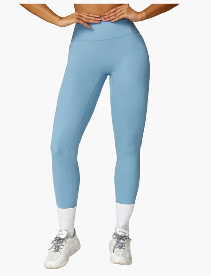 Damen High Waist Sportleggings und Top Set – Modernes Fitness Outfit für Training und Freizeit