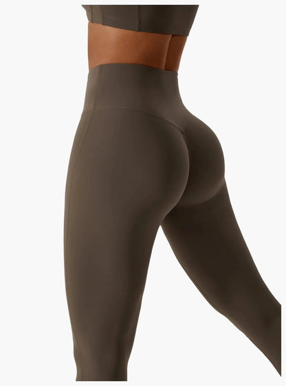 Damen High Waist Sportleggings und Top Set – Modernes Fitness Outfit für Training und Freizeit