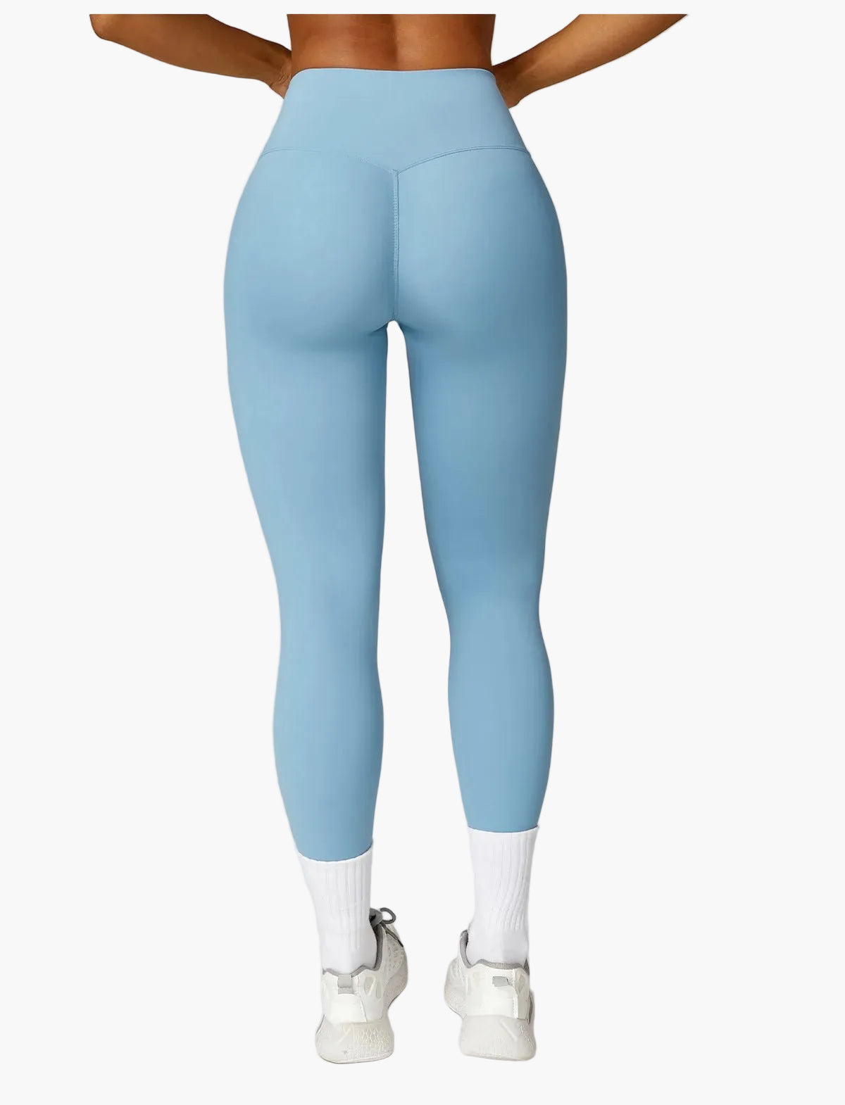 Damen High Waist Sportleggings und Top Set – Modernes Fitness Outfit für Training und Freizeit