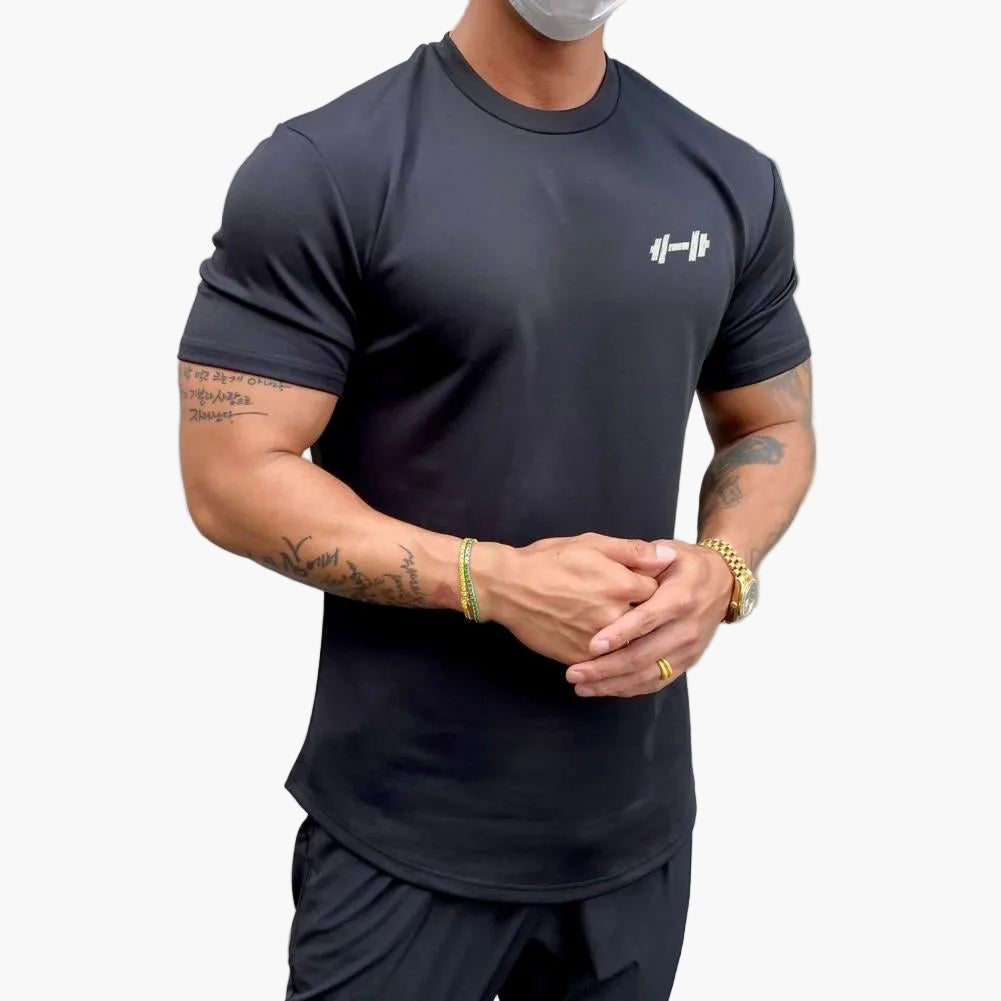 Herren Muskel T-Shirt für Fitness & Training – Gym Lifestyle, Enganliegendes Fitnesstop