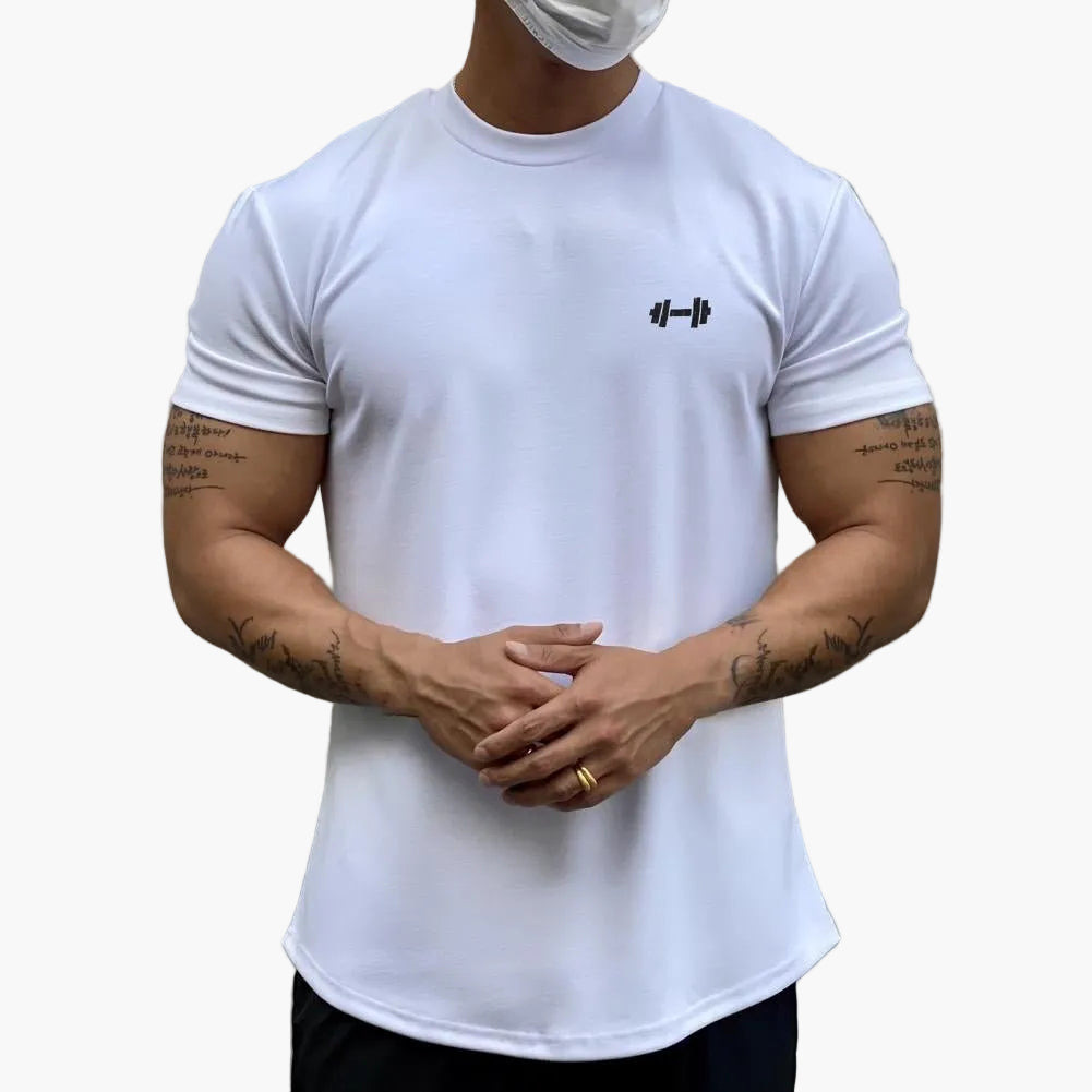 Herren Muskel T-Shirt für Fitness & Training – Gym Lifestyle, Enganliegendes Fitnesstop