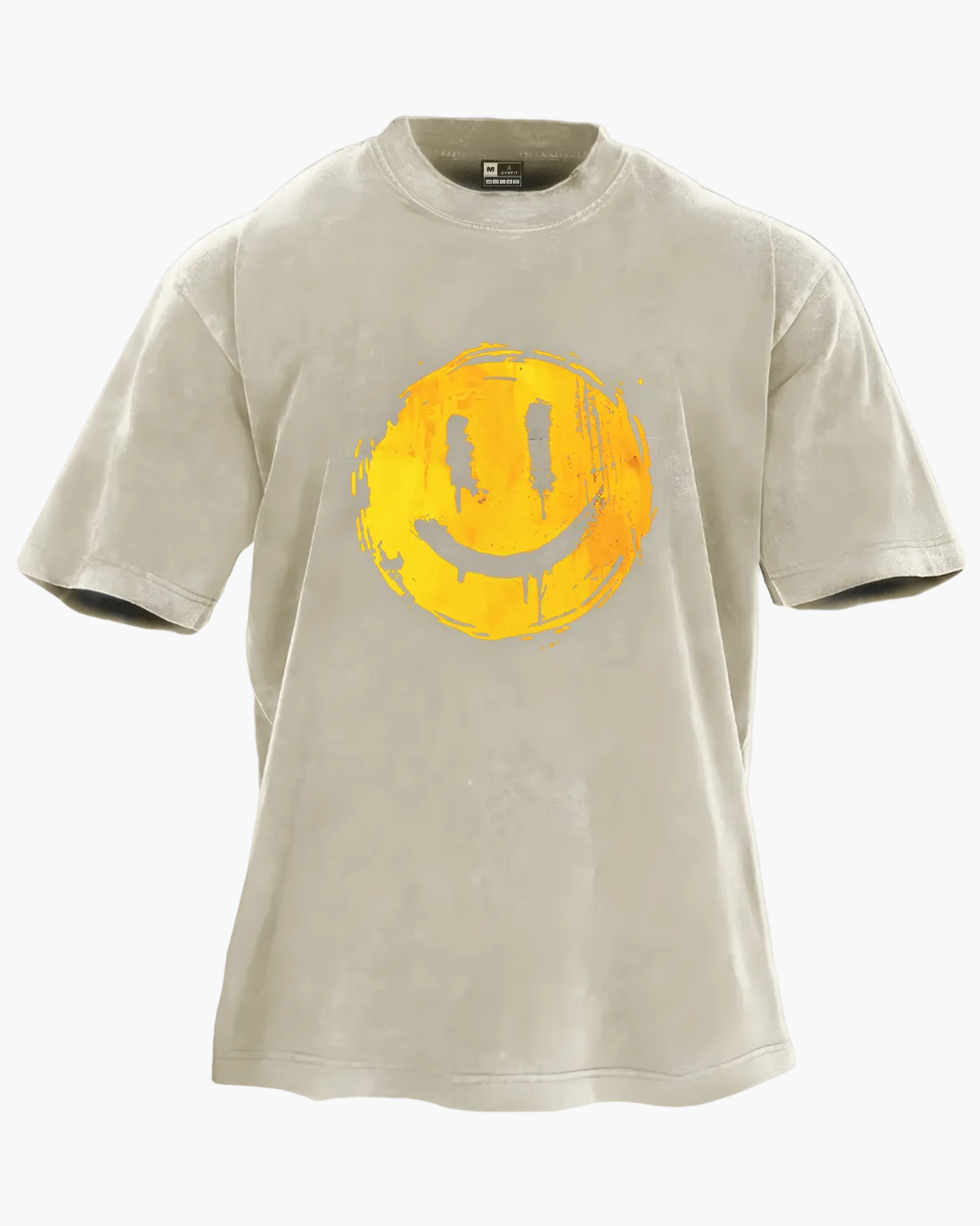 Unisex Oversize T-Shirt mit Smiley Print – Streetwear Style für Alltag & Freizeit