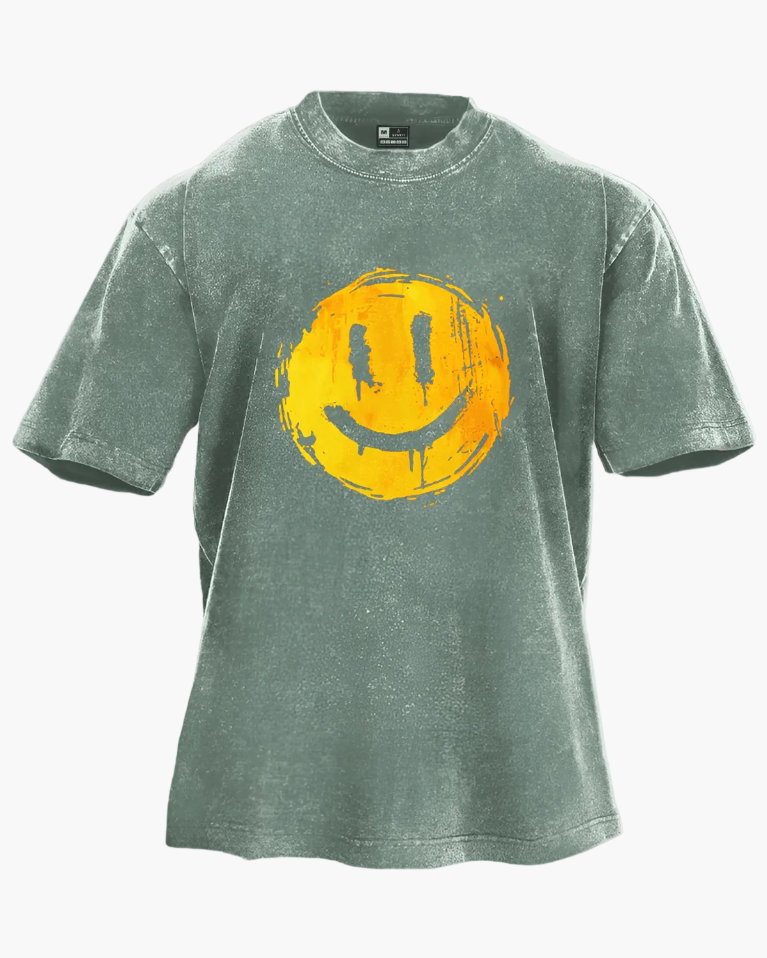 Unisex Oversize T-Shirt mit Smiley Print – Streetwear Style für Alltag & Freizeit