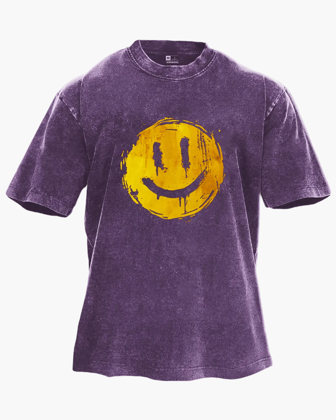 Unisex Oversize T-Shirt mit Smiley Print – Streetwear Style für Alltag & Freizeit
