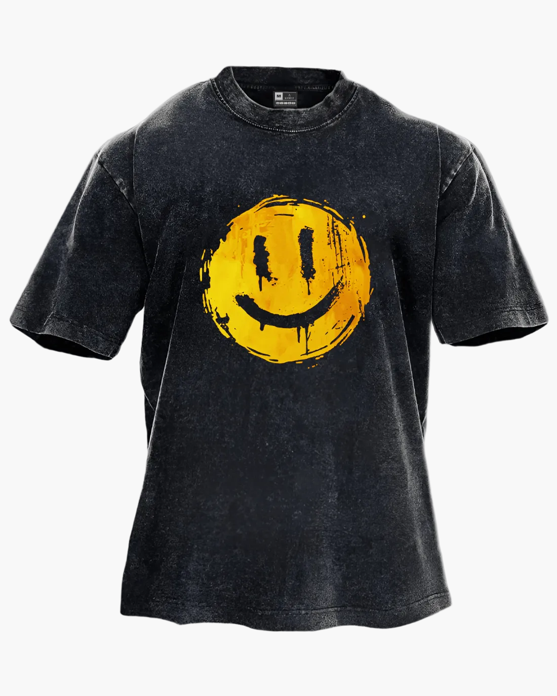 Unisex Oversize T-Shirt mit Smiley Print – Streetwear Style für Alltag & Freizeit