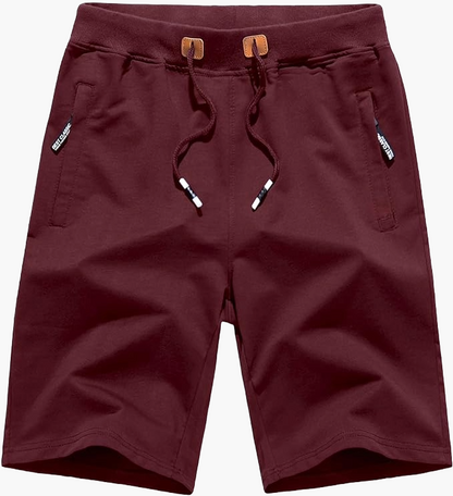 Herren Sportliche Jogging Shorts mit Reißverschlusstaschen – Ideal für Sommer & Freizeit