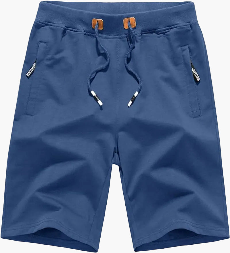 Herren Sportliche Jogging Shorts mit Reißverschlusstaschen – Ideal für Sommer & Freizeit