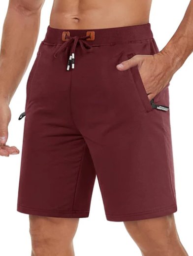 Herren Sportliche Jogging Shorts mit Reißverschlusstaschen – Ideal für Sommer & Freizeit