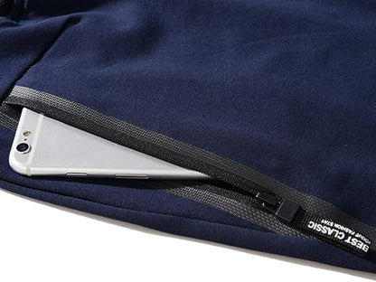 Herren Sportliche Jogging Shorts mit Reißverschlusstaschen – Ideal für Sommer & Freizeit