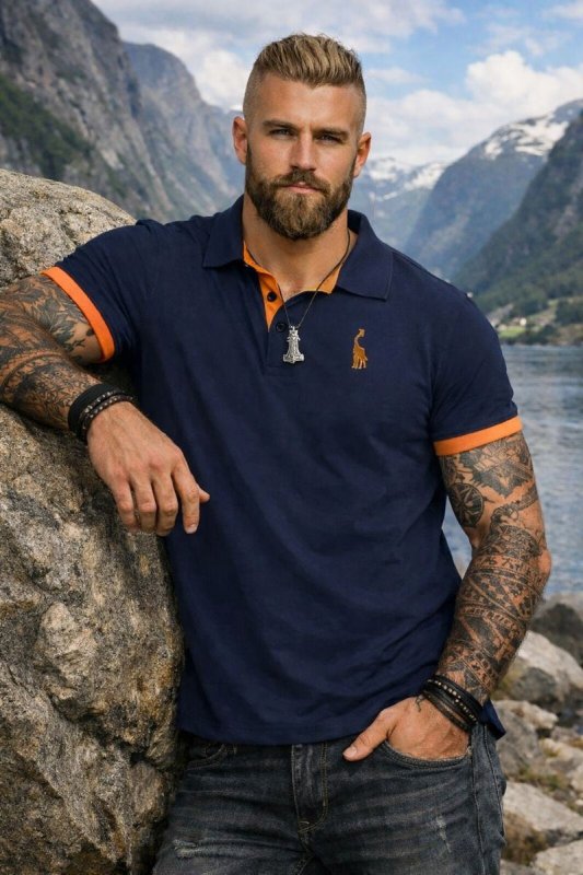 Herren Poloshirt Modern Freizeitstil – Elegantes Polo für Alltag und Büro