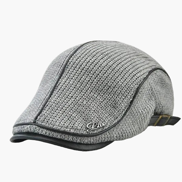 Herren Schiebermütze Vintage Stil – Klassische Flatcap mit verstellbarem Riemen und Komfortpolsterung