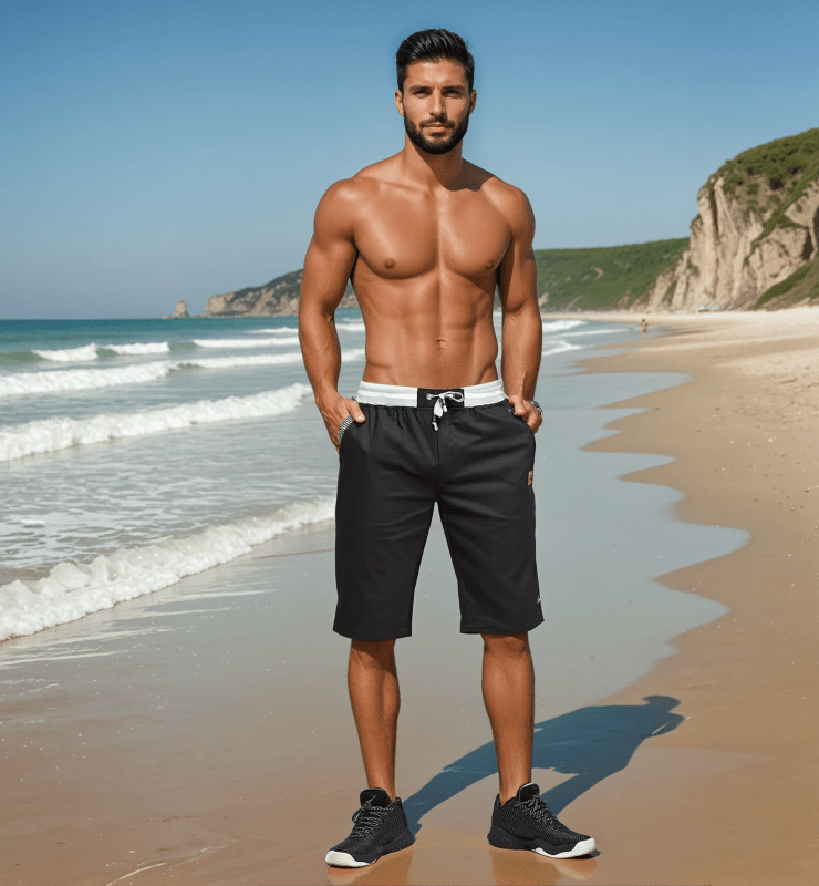 Herren Freizeit Bermuda Shorts – Knielang, Sportlich, Lässig, Perfekt für Alltag & Urlaub