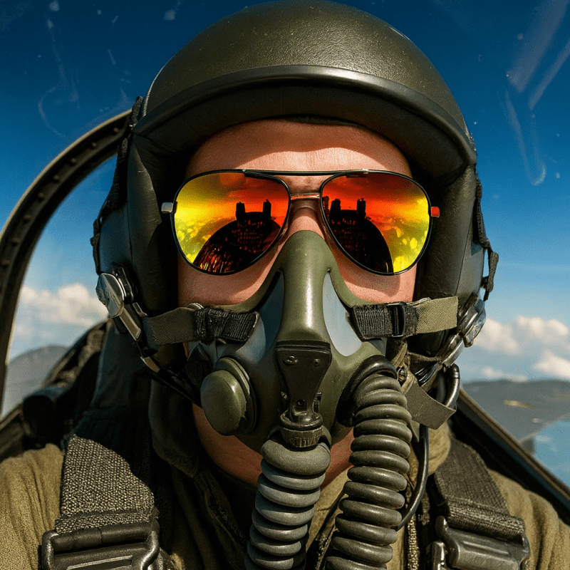 Herren Aviator Sonnenbrille für Alltag & Sport – Polarisierte Pilotenbrille