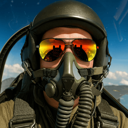Herren Aviator Sonnenbrille für Alltag & Sport – Polarisierte Pilotenbrille
