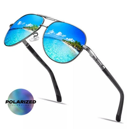 Herren Aviator Sonnenbrille für Alltag & Sport – Polarisierte Pilotenbrille