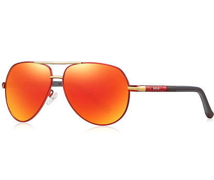 Herren Aviator Sonnenbrille für Alltag & Sport – Polarisierte Pilotenbrille