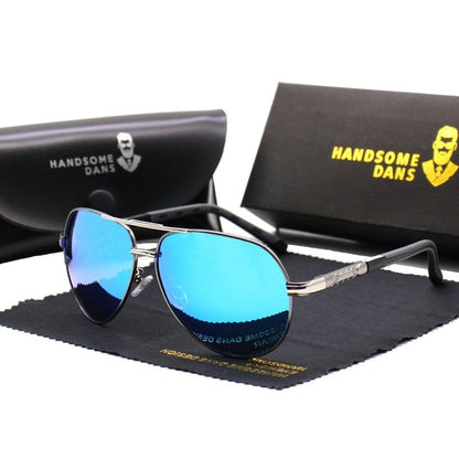 Herren Aviator Sonnenbrille für Alltag & Sport – Polarisierte Pilotenbrille