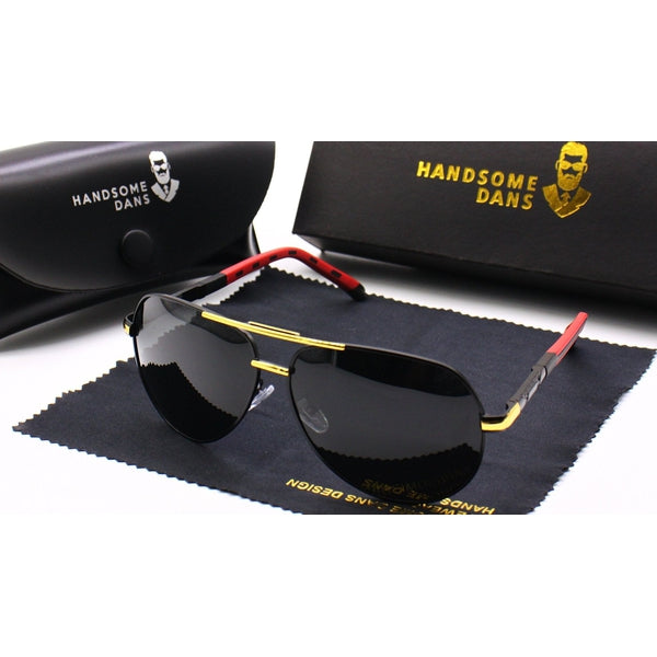 Herren Aviator Sonnenbrille für Alltag & Sport – Polarisierte Pilotenbrille
