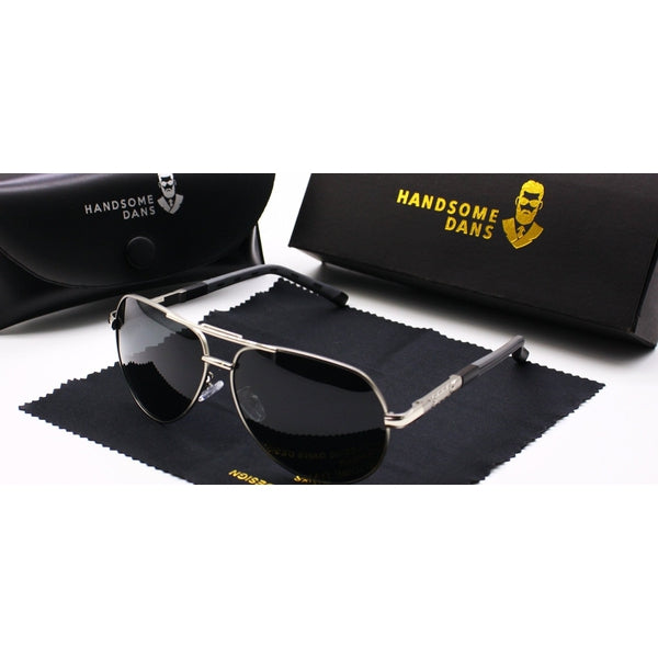 Herren Aviator Sonnenbrille für Alltag & Sport – Polarisierte Pilotenbrille