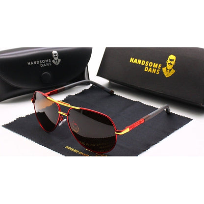 Herren Aviator Sonnenbrille für Alltag & Sport – Polarisierte Pilotenbrille