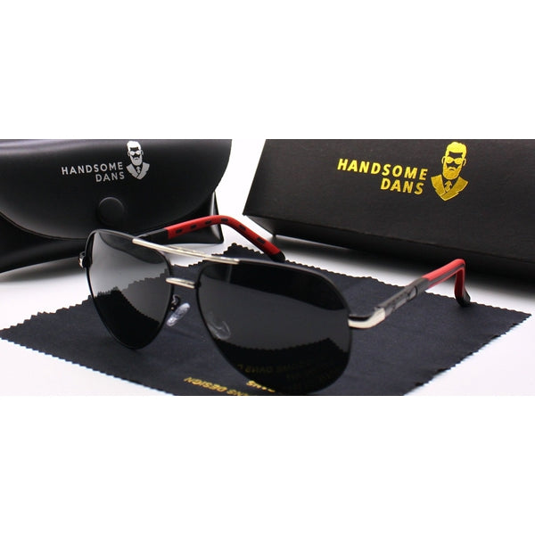 Herren Aviator Sonnenbrille für Alltag & Sport – Polarisierte Pilotenbrille