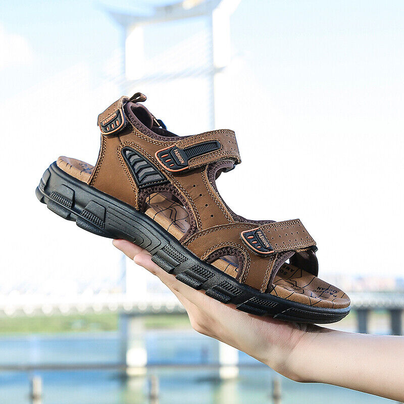 Herren Outdoor-Trekking-Sandalen mit Fußgewölbeunterstützung und stoßdämpfender Sohle