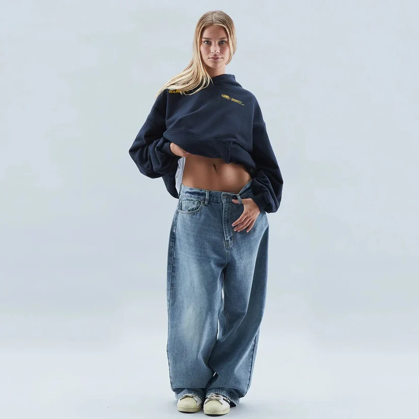 Unisex Oversize-Kapuzenpullover mit "Withlove"-Grafikdruck