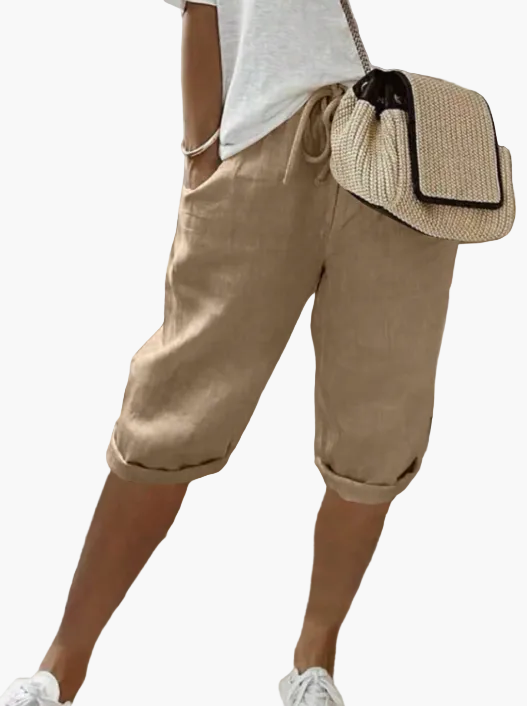 Damen Bermuda-Shorts mit Kordelzug – Lockerer Sommer-Look für Freizeit & Urlaub