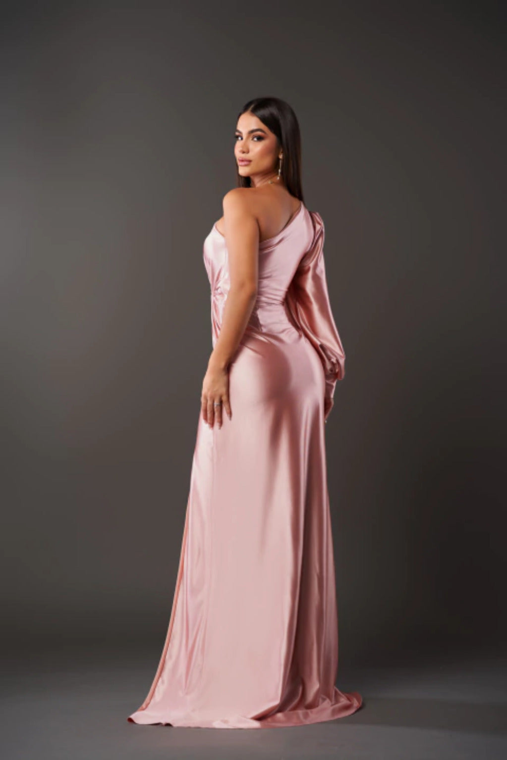Damen Abendkleid Eleganter Ein-Schulter-Look mit Drapierung für besondere Anlässe