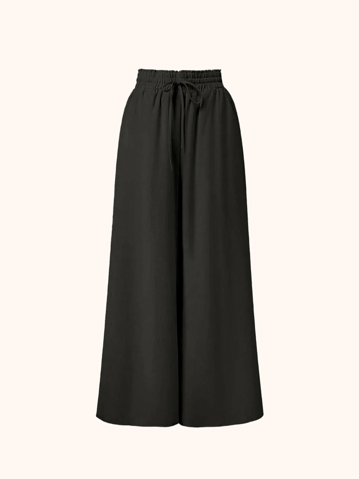 Damen Palazzo-Hose mit weitem Bein und Paperbag-Bund – Eleganter Stil für besondere Anlässe