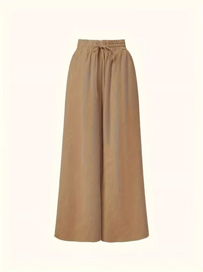Damen Palazzo-Hose mit weitem Bein und Paperbag-Bund – Eleganter Stil für besondere Anlässe