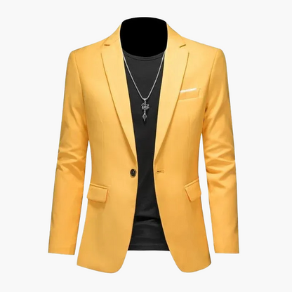 Herren Blazer Ein-Knopf Modern Business Casual Sakko – Eleganter Freizeit-Look