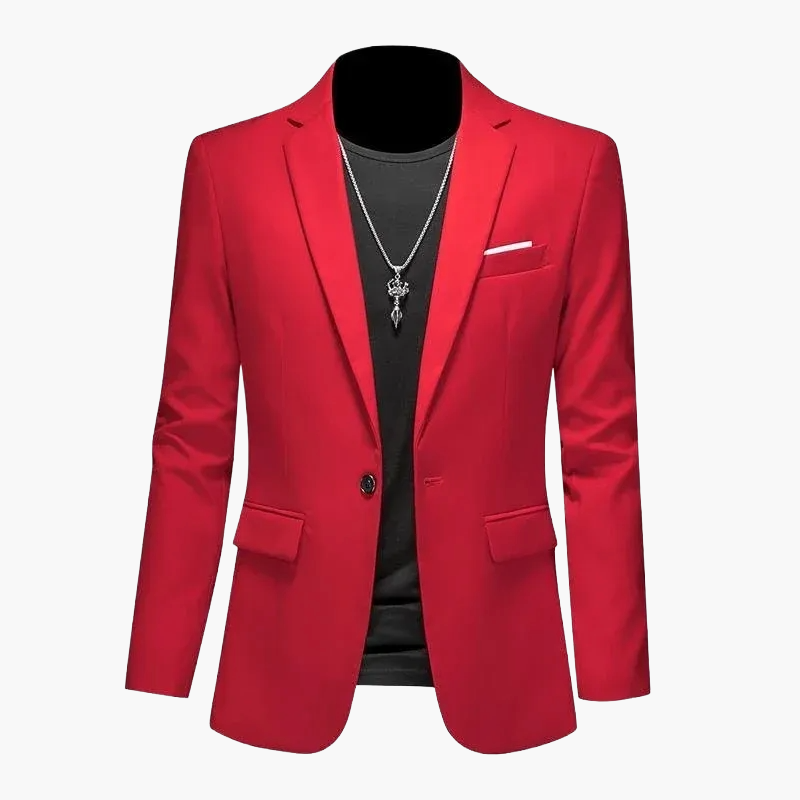Herren Blazer Ein-Knopf Modern Business Casual Sakko – Eleganter Freizeit-Look