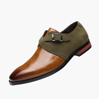 Herren Business Loafer mit Doppel-Schnalle – Elegante Anzugschuhe für Büro und festliche Anlässe