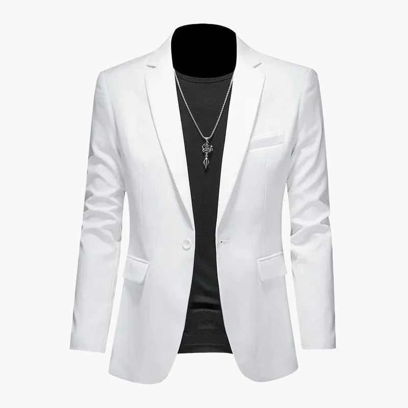 Herren Blazer Ein-Knopf Modern Business Casual Sakko – Eleganter Freizeit-Look