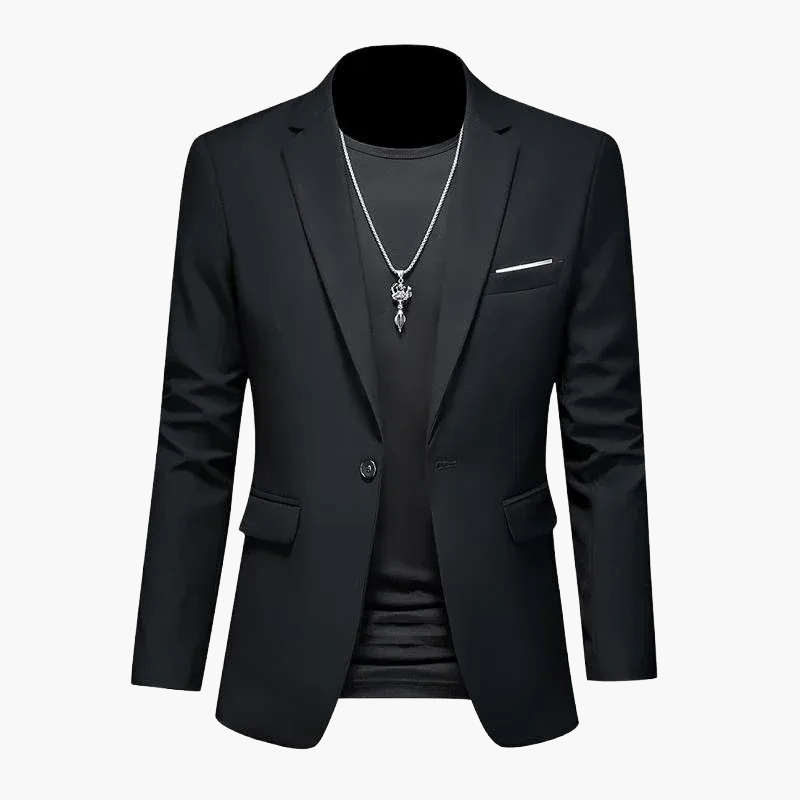 Herren Blazer Ein-Knopf Modern Business Casual Sakko – Eleganter Freizeit-Look