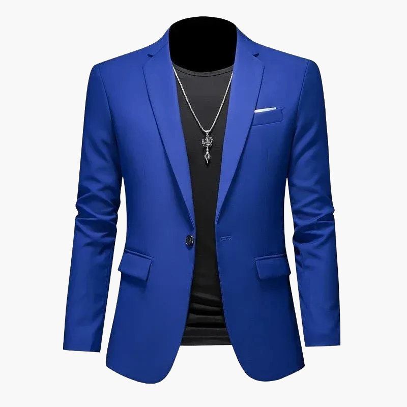 Herren Blazer Ein-Knopf Modern Business Casual Sakko – Eleganter Freizeit-Look