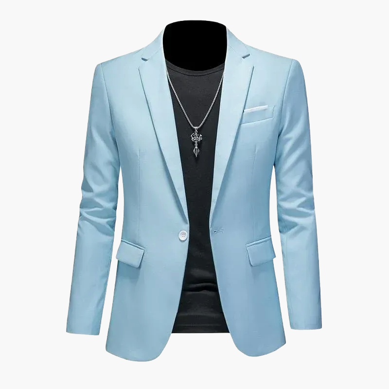 Herren Blazer Ein-Knopf Modern Business Casual Sakko – Eleganter Freizeit-Look
